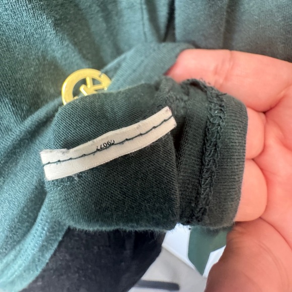 Michael Kors Ruffle Long Sleeve Top Green - Picture 9 of 9